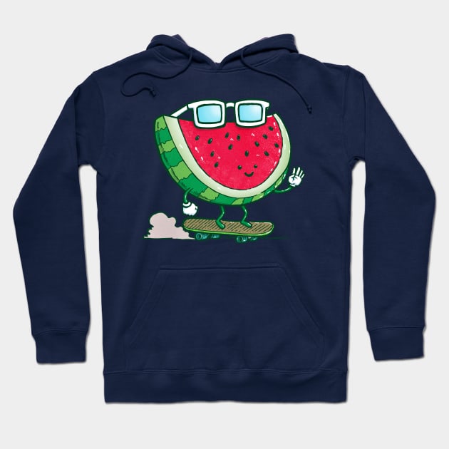 Sunglasses Skater Watermelon Hoodie by nickv47